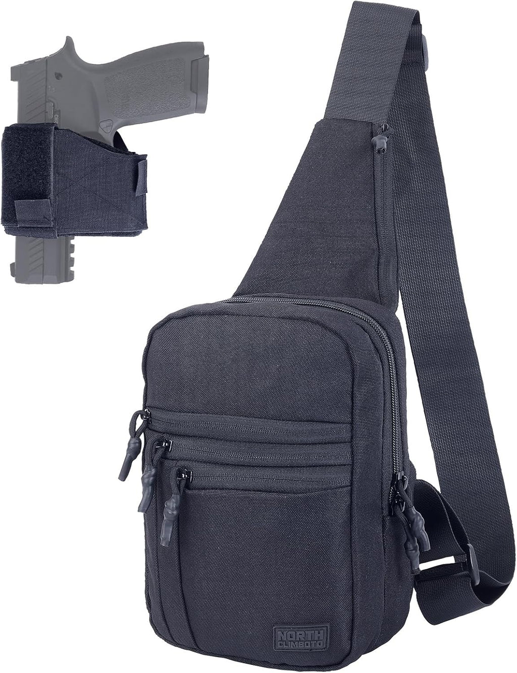 Tactical Sling Chest Bag Concealed Carry Bags with Gun Holder EDC Shoulder Crossbody Casual