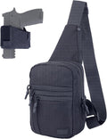 Tactical Sling Chest Bag Concealed Carry Bags with Gun Holder EDC Shoulder Crossbody Casual