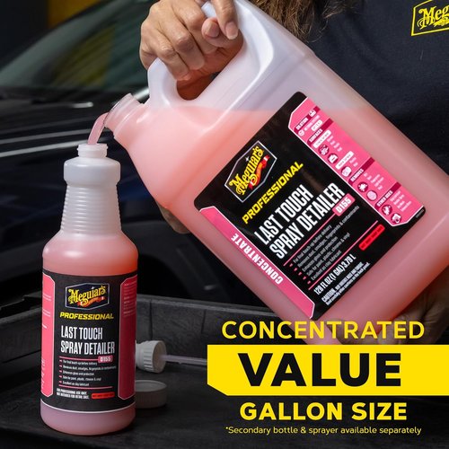Meguiar's Last Touch Spray Detailer - Versatile Clay Lubricant for Showroom Shine | 1 Gallon