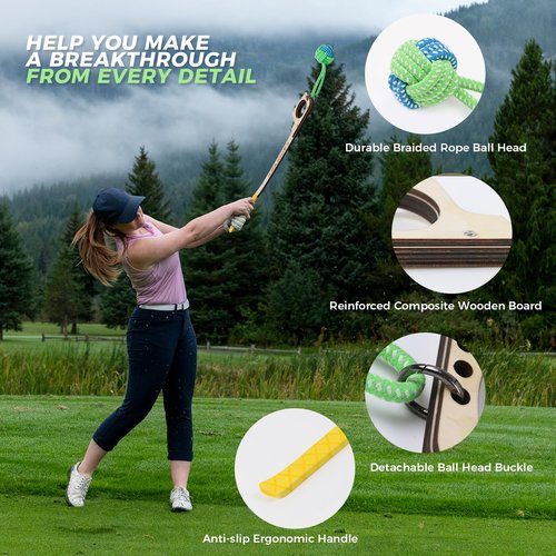 Golf Swing Training Axe Swing Tempo Distance Enhancer, Beginner Friendly Golf Training Aid for Indoor/Outdoor Practice, Builds Muscle Memory Powe