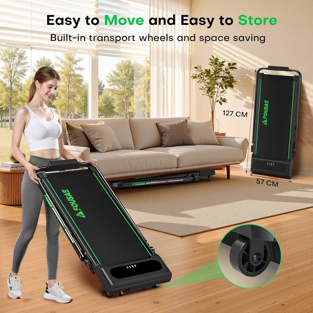 Walking Pad Treadmill - 6.2MPH Under Desk Walking Pad with 10% Incline | 350LBS Capacity, Remote Control