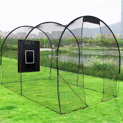 Batting Cage Backstop - Heavy Duty PVC Coated Oxford Fabric | Baseball & Softball Training Aid