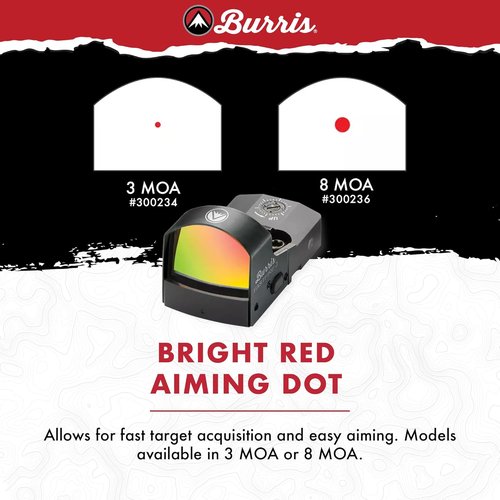 Burris Optics FastFire 3 Red Dot Sight - Lightweight & Versatile Design, Black Finish