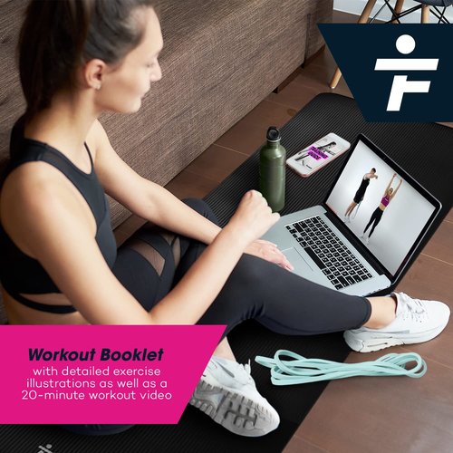 Resistance Bands for Working Out by Flexmate- 5 Resistance Levels Pull Up Assistant Band Set- 100% Latex Fitness Bands for Physical Therapy, Strength, Weightlifting, Crossfit- Workout Guide Included