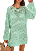 ANRABESS Women’s Crochet Swim Cover-Up - Stylish Mesh Knit Beach Dress for Summer Vacations