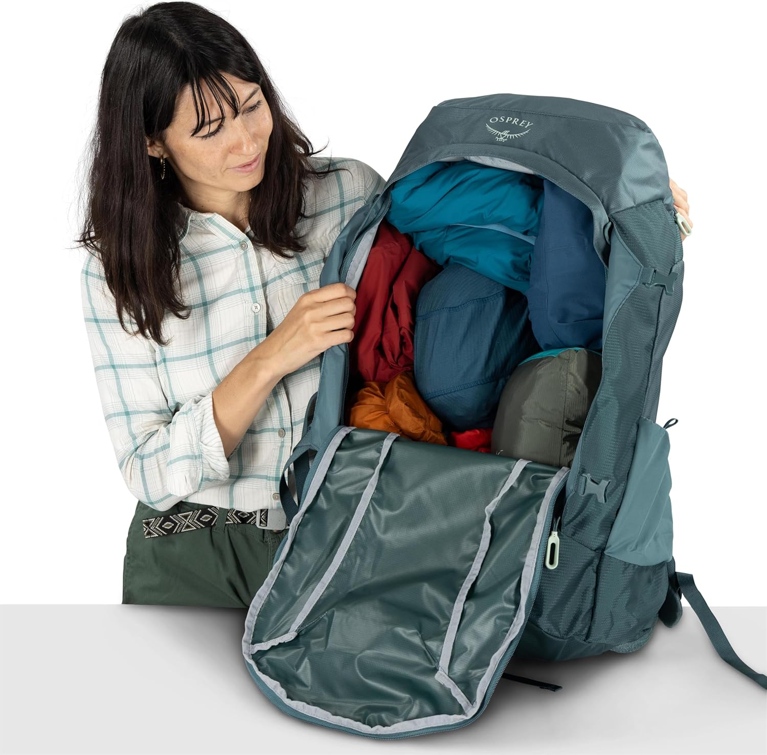 Osprey Fairview Trek Women's Travel Backpack - Versatile Hybrid Design with Internal Organization