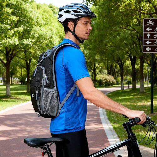 VHYBRIX 15L Foldable Hiking Backpack,Lightweight Packable Waterproof Machine Washable Daypack with Chest Strap,Small Folding Pack for Travel/Walking for Men&Women-0.52LB Black
