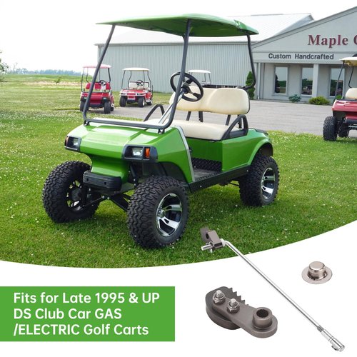 10L0L Golf Cart Brake Latch Kit fit for Club Car DS & Carryall G&E 1995-up, Aluminum Park Brake Rod & Pawl, OEM 101187702, 1017322, 101985-01
