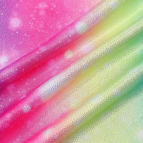 HOZIY Gymnastics Leotards for Girls - Fun Biketards with Shorts in Rainbow Unicorn Design