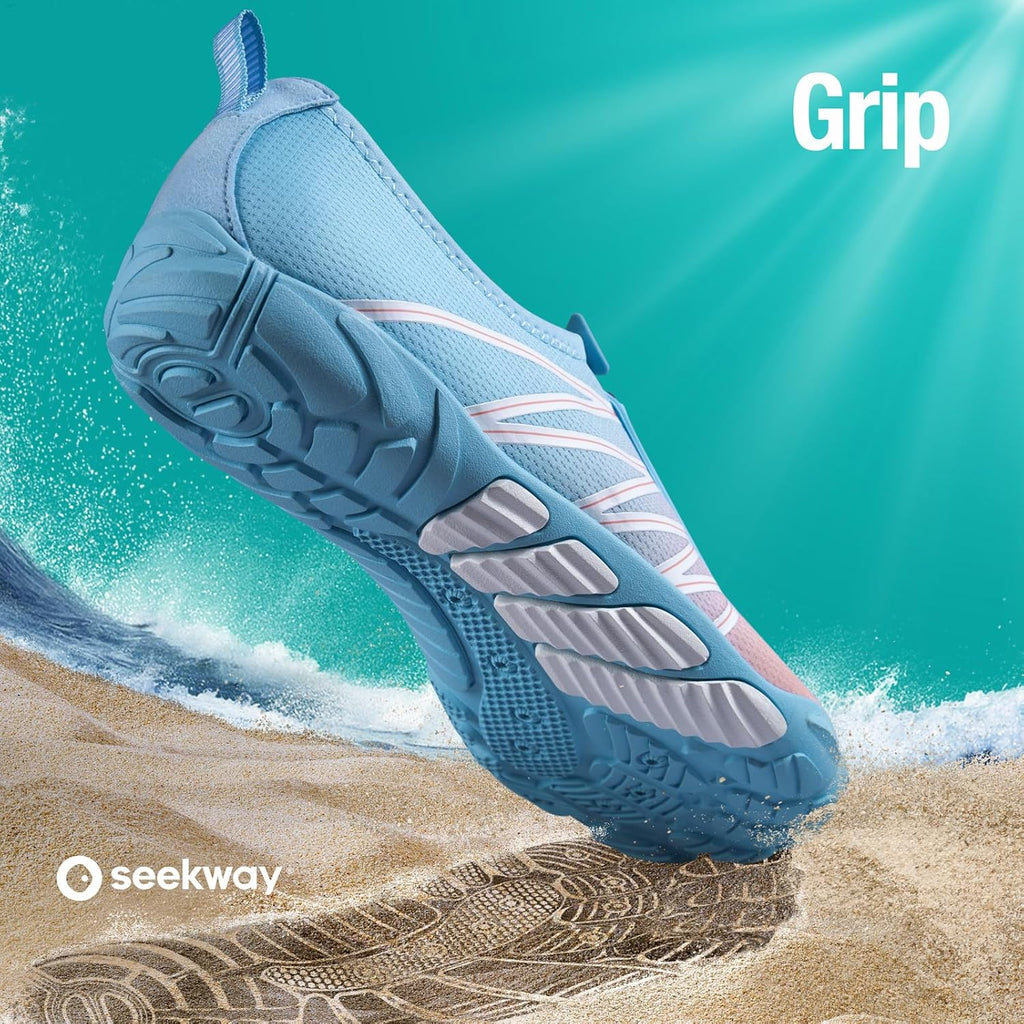 SEEKWAY Water Shoes - Quick-Dry Aqua Socks for Men & Women | Ideal for Beach, Pool, and Hiking