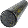 Day 1 Fitness High Density Muscle Foam Rollers - Sports Massage Rollers for Stretching, Physical Therapy, Deep Tissue, Myofascial Release - Ideal for Exercise and Pain Relief - Speckled Yellow, 36”