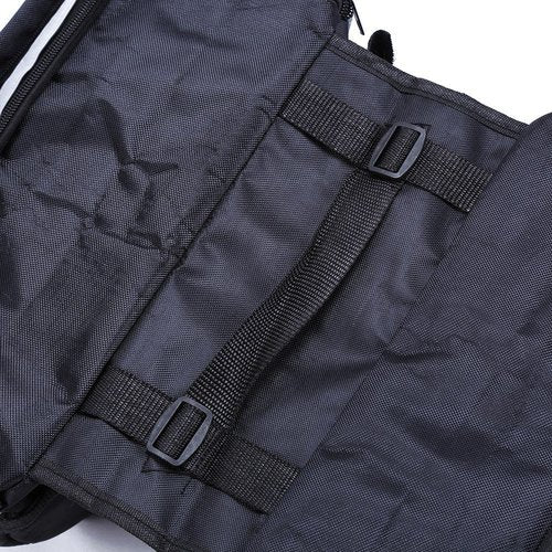 Keenso Double Rear Bag, Large Capacity Side Bags for Outdoor Riding, Camping, 25L, Black and Red