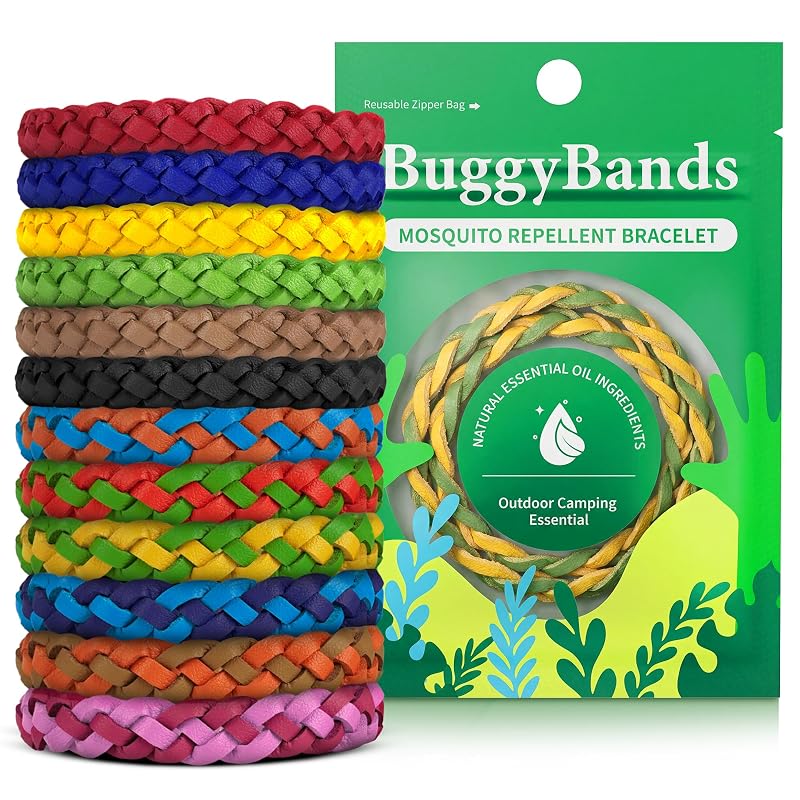 BuggyBands 36 Pack DEET-Free Mosquito Repellent Bracelets for Adults & Kids — Variation of THIS listing: 1 Count (Pack of 36)