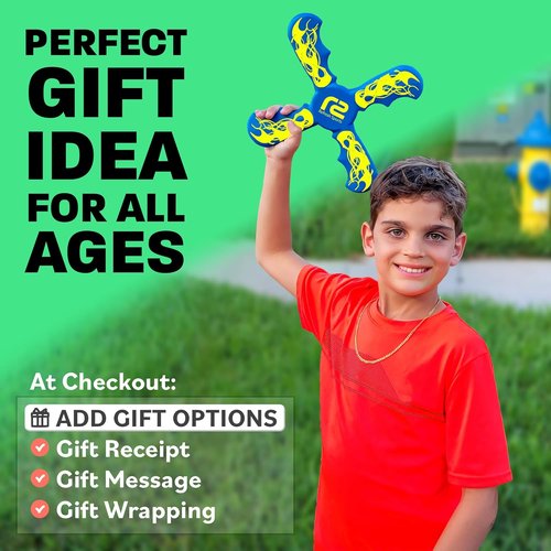 Boomerang Fun | Soft & Easy-To-Use Outdoor Toy for Kids - Perfect Gift for Ages 6-12