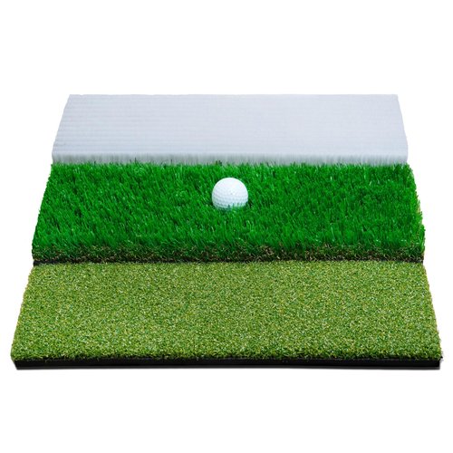 Jiskan Golf Hitting Mat System Includes Bunker, Fairway and Rough Replaceable Mat, Complete Practice Equipment Indoor and Outdoor Swing Trainer Aid Accessories Gifts for Men
