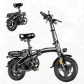 HLOIE Folding Electric Bike - 750W Motor, 23MPH Max Speed | Compact 14" Ebike with 48V12AH Battery, 35 Miles Range