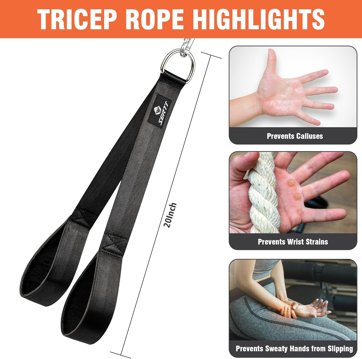 SERTT Weight Cable Pulley System - Upgraded 2-in-1 Loading Pin for Tricep, Bicep, Shoulder & Back Workouts