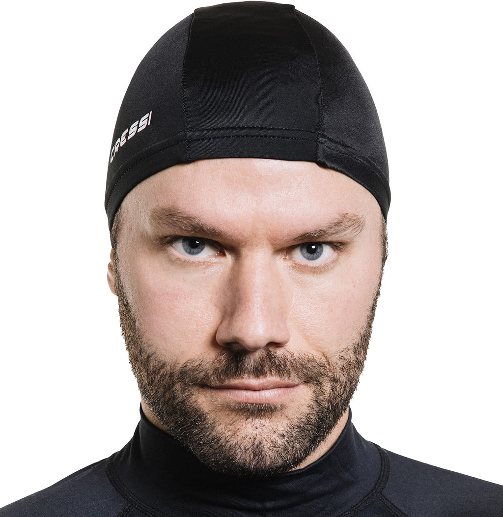 Cressi Super Stretch Swim Cap, Black