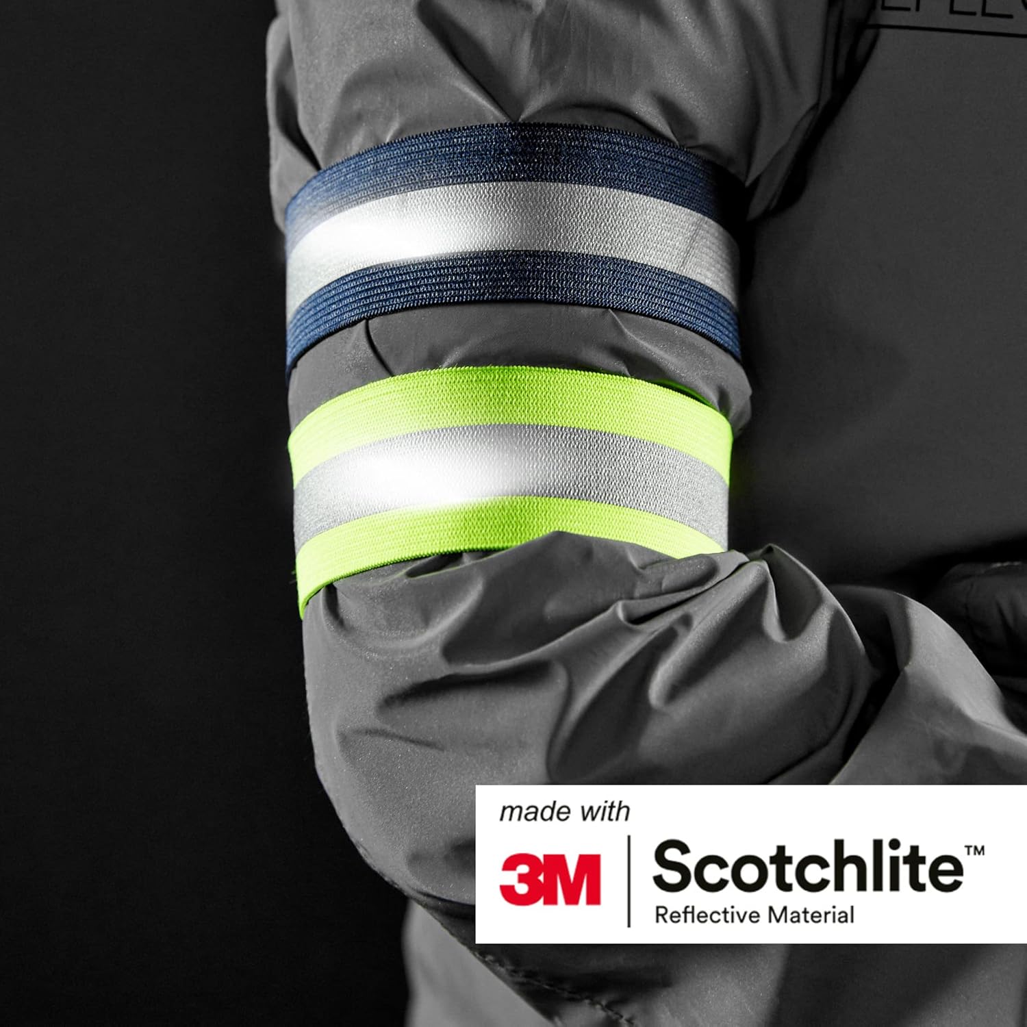 Salzmann Reflective Arm & Leg Bands - 3M Scotchlite Material | Set of 4 for Enhanced Safety