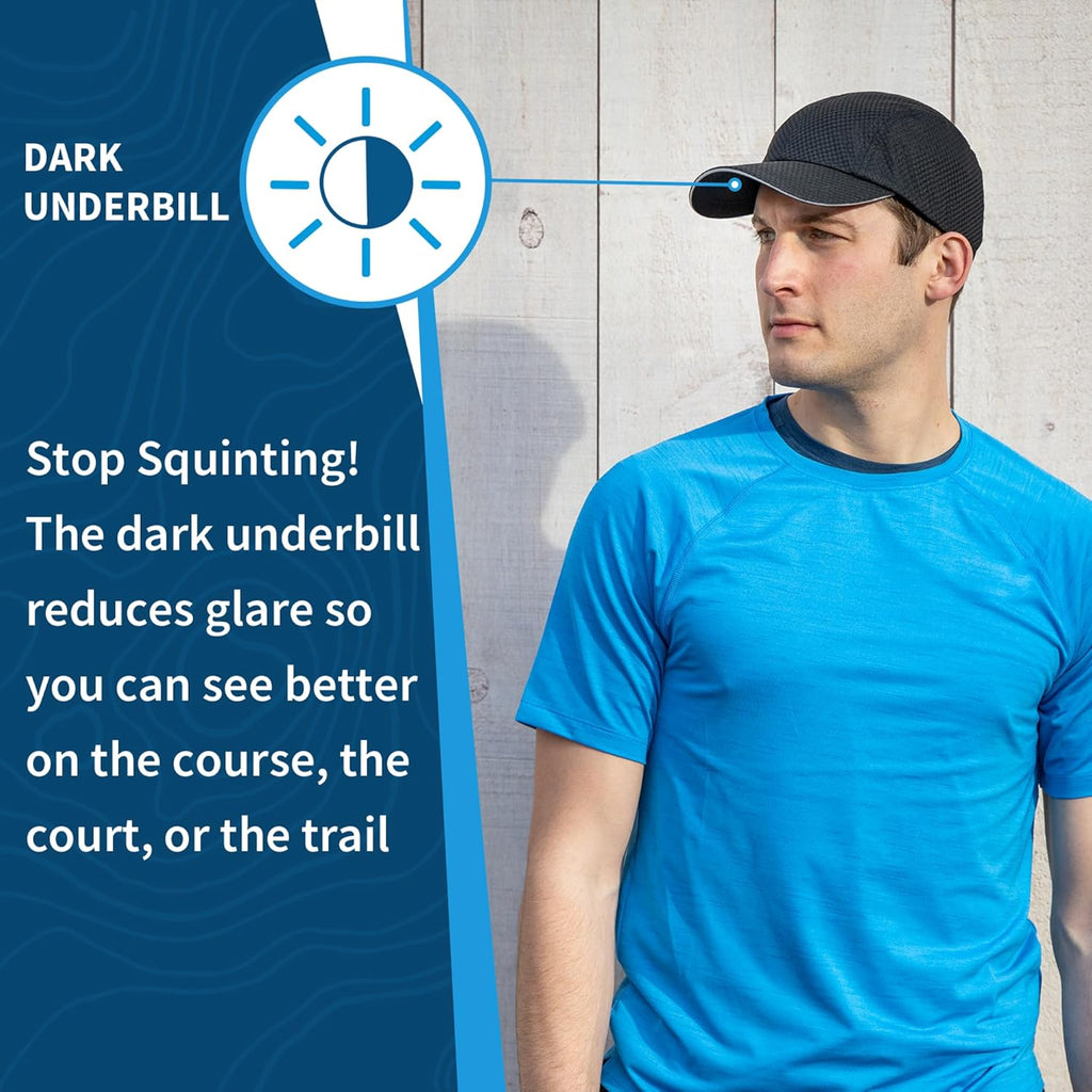TrailHeads Performance Men's Running Hat - Lightweight, Quick-Dry Athletic Cap for Gym & Tennis
