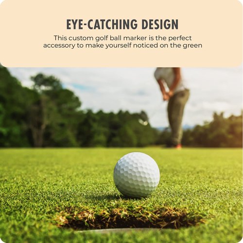 The Birdie Lounge Shoes Golf Ball Marker – Premium Enamel Golf Accessories – 1.25” x 2mm Golf Ball Marker – Custom Designed – for Personalizing Your Golf Game (Red/White)