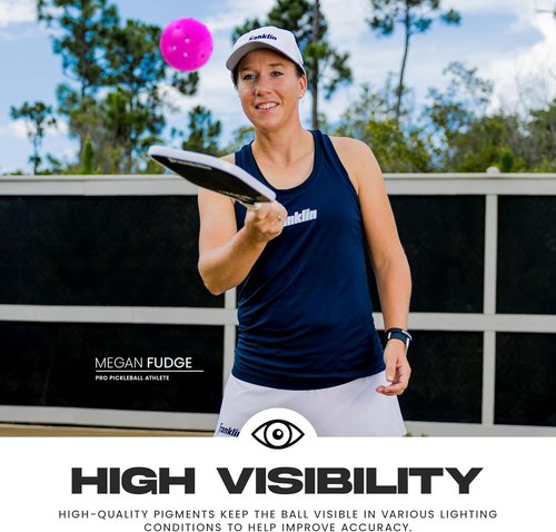 Franklin Sports X-40 Outdoor Pickleballs - Official USA Pickleball Tour Regulation Size | Durable & High-Performance