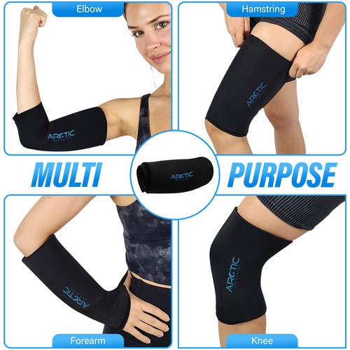Value 2 Pack | Elbow Ice Pack Wrap & Knee Ice Pack Wrap - Ice Sleeves, Reusable Gel Ice Wrap, Elbow Cold Compression, (Large)