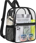 Skiennix Clear Stadium Backpack - Mini Sports Bag for Events, Concerts & Travel | Black 12x12x6