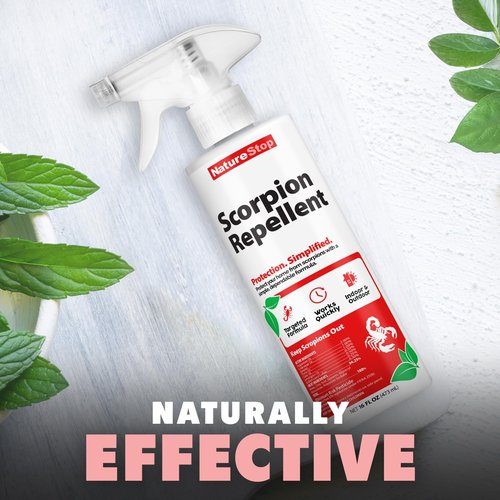 NatureStop Scorpion Repellent Spray, Scorpion Spray for Indoor & Outdoor Use, 16 oz (475mL)