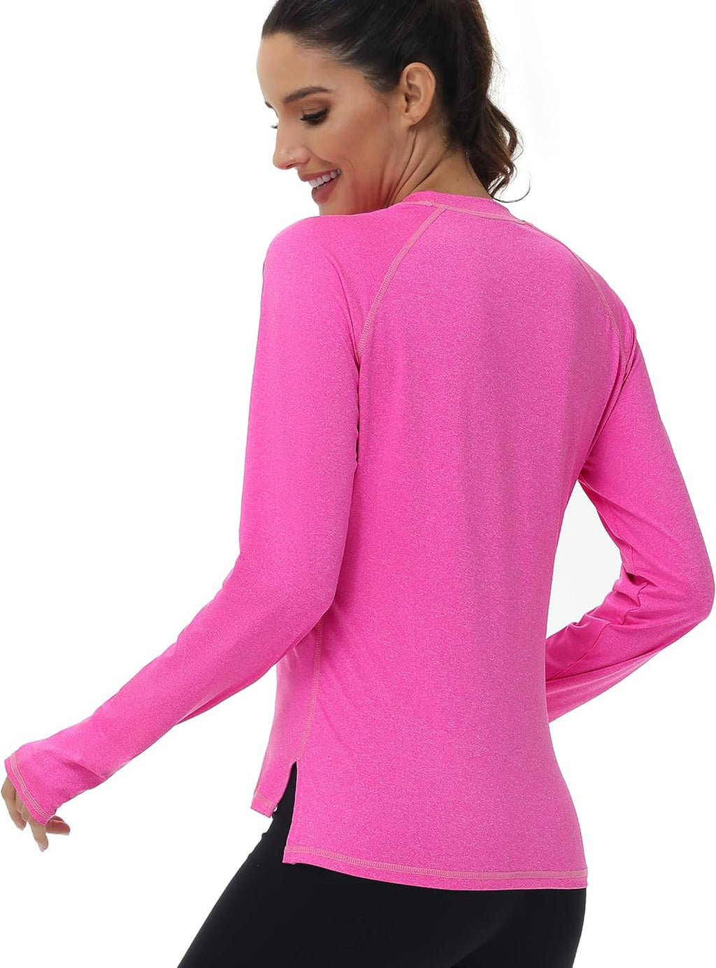 Skiennix Swim Rash Guard Shirt - Long Sleeve UV Sun Protection SPF 50+ with Thumbhole | Quick Dry for Beach & Hiking