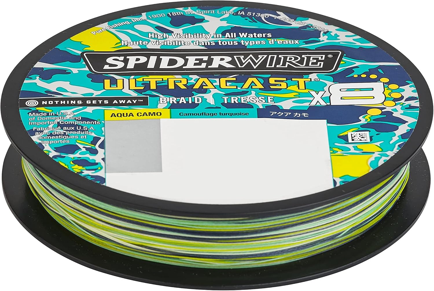 SpiderWire UltraCast Braided Fishing Line - High Strength & Sensitivity | 150 Yards, Green