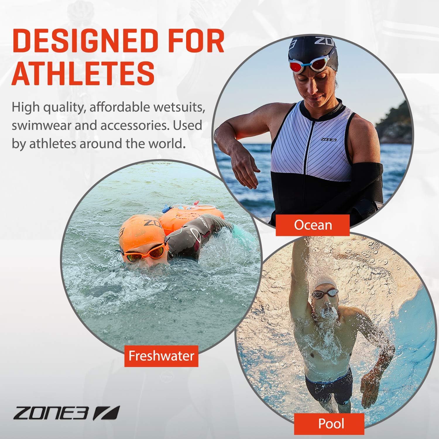ZONE3 Silicone Swim Cap for Men & Women - Lightweight 48g Design for Ultimate Comfort