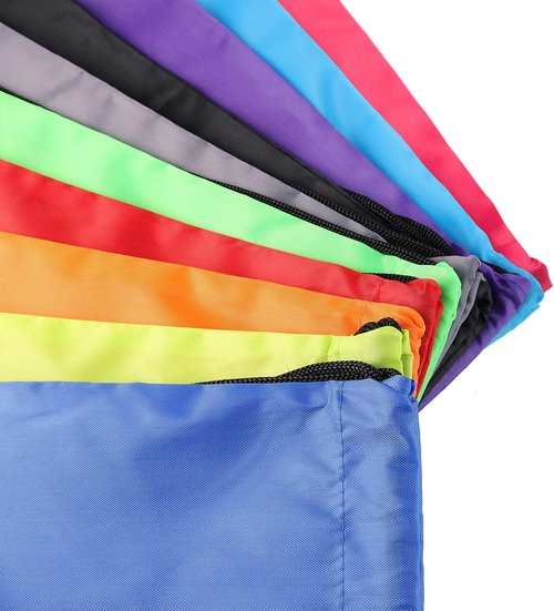 GoodtoU Drawstring Backpack - 30 Pack Sport Bags in 10 Vibrant Colors for Gym & Travel