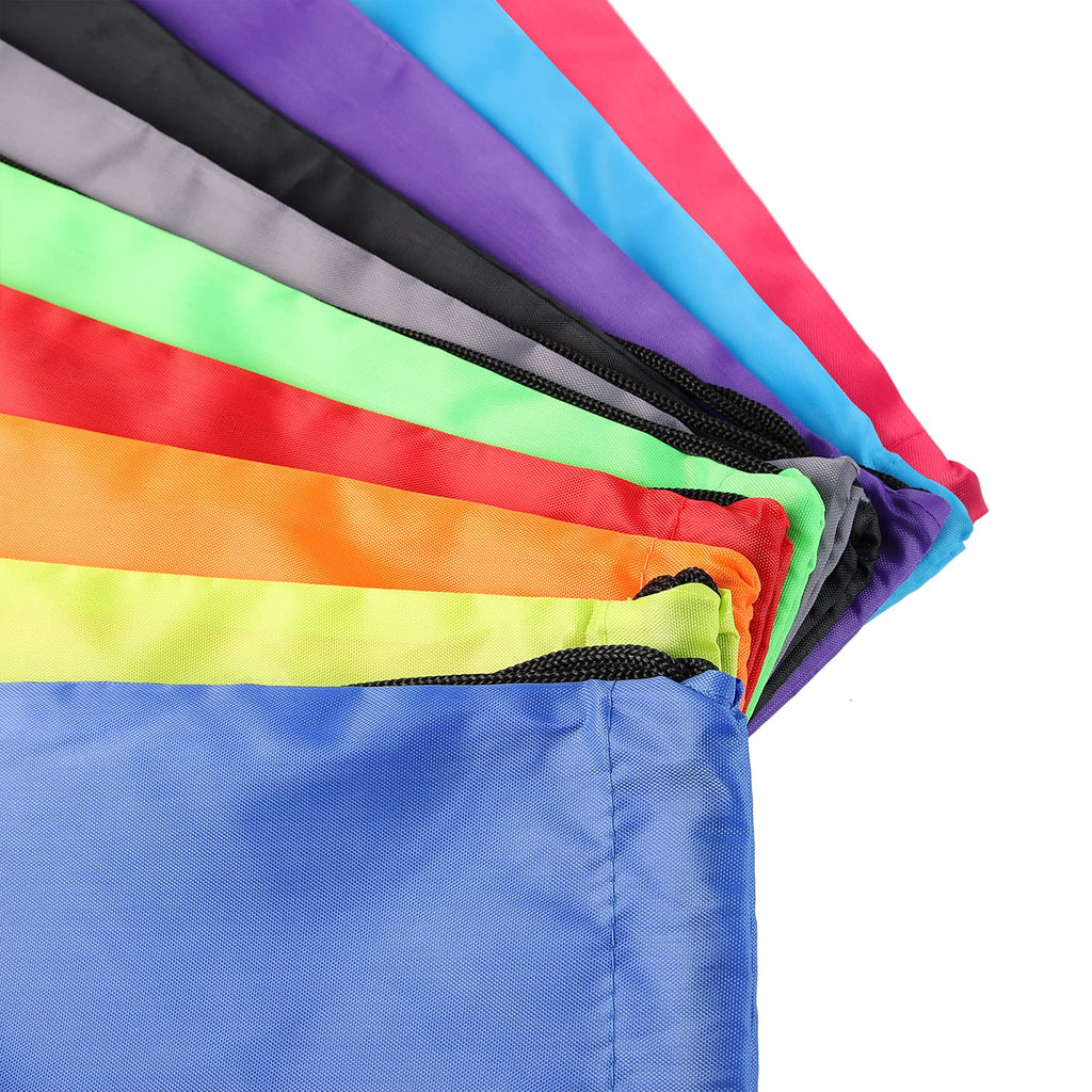 GoodtoU Drawstring Backpacks, Drawstring Bags Bulk Nylon Backpack Gym Bag for Sport, Traveling, Team (16 Colors, 16Pcs)