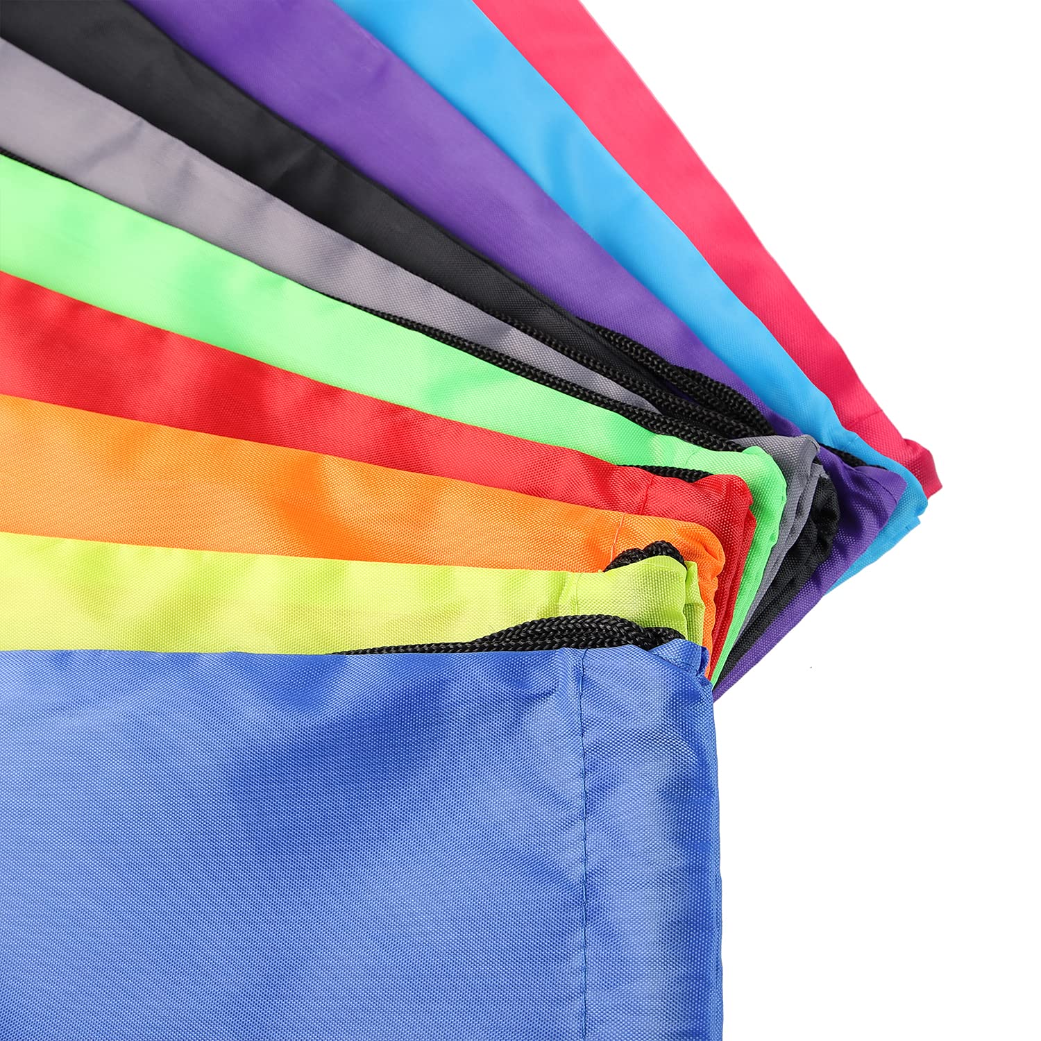 GoodtoU Drawstring Backpacks, Drawstring Bags Bulk Nylon Backpack Gym Bag for Sport, Traveling, Team (16 Colors, 16Pcs)