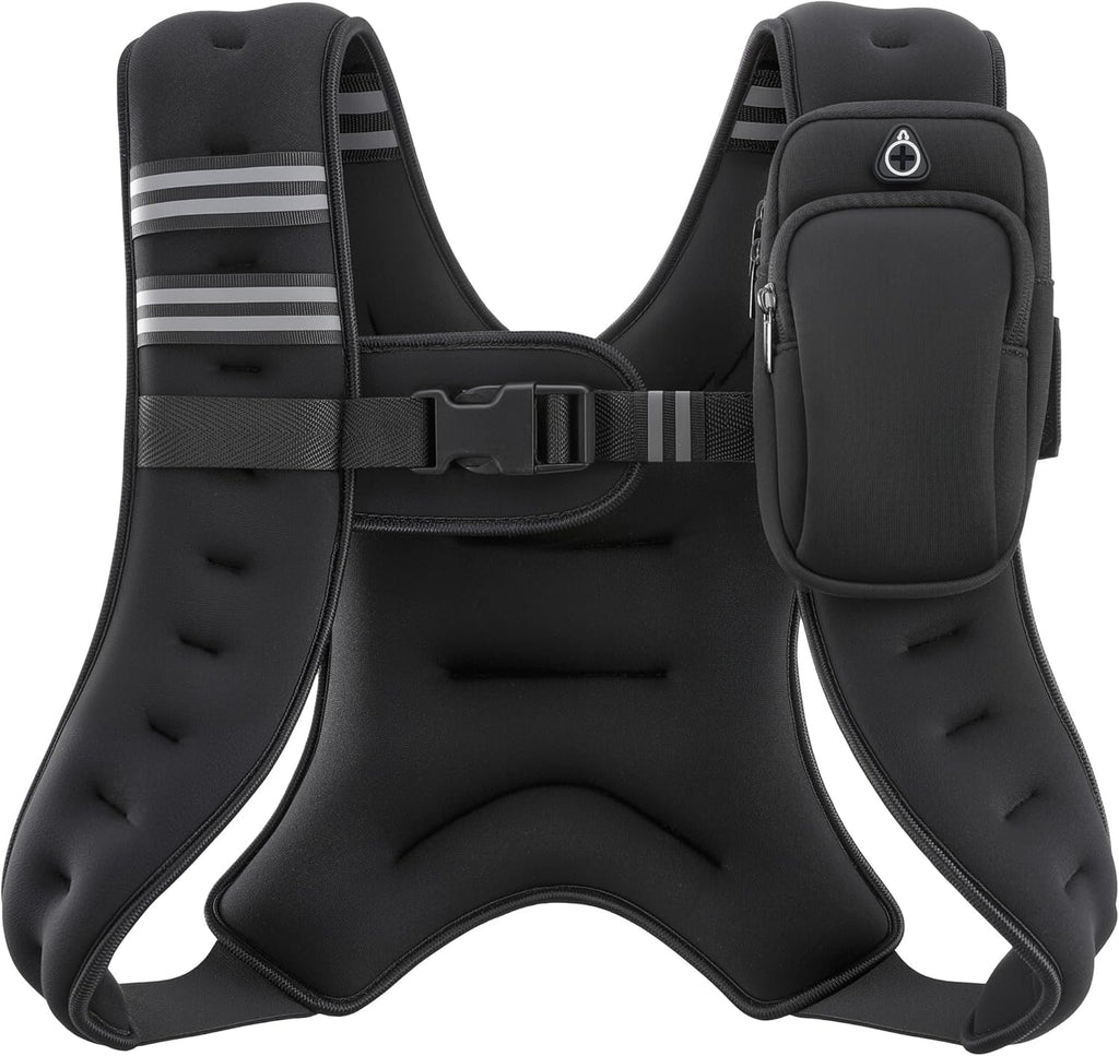 ZELUS Weighted Vest - Adjustable 6lb to 30lb for Enhanced Workout, Strength Training & Running