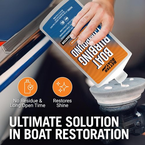Marine Rubbing Compound - Fiberglass Buffing & Scratch Remover | Gelcoat Polish for Boats