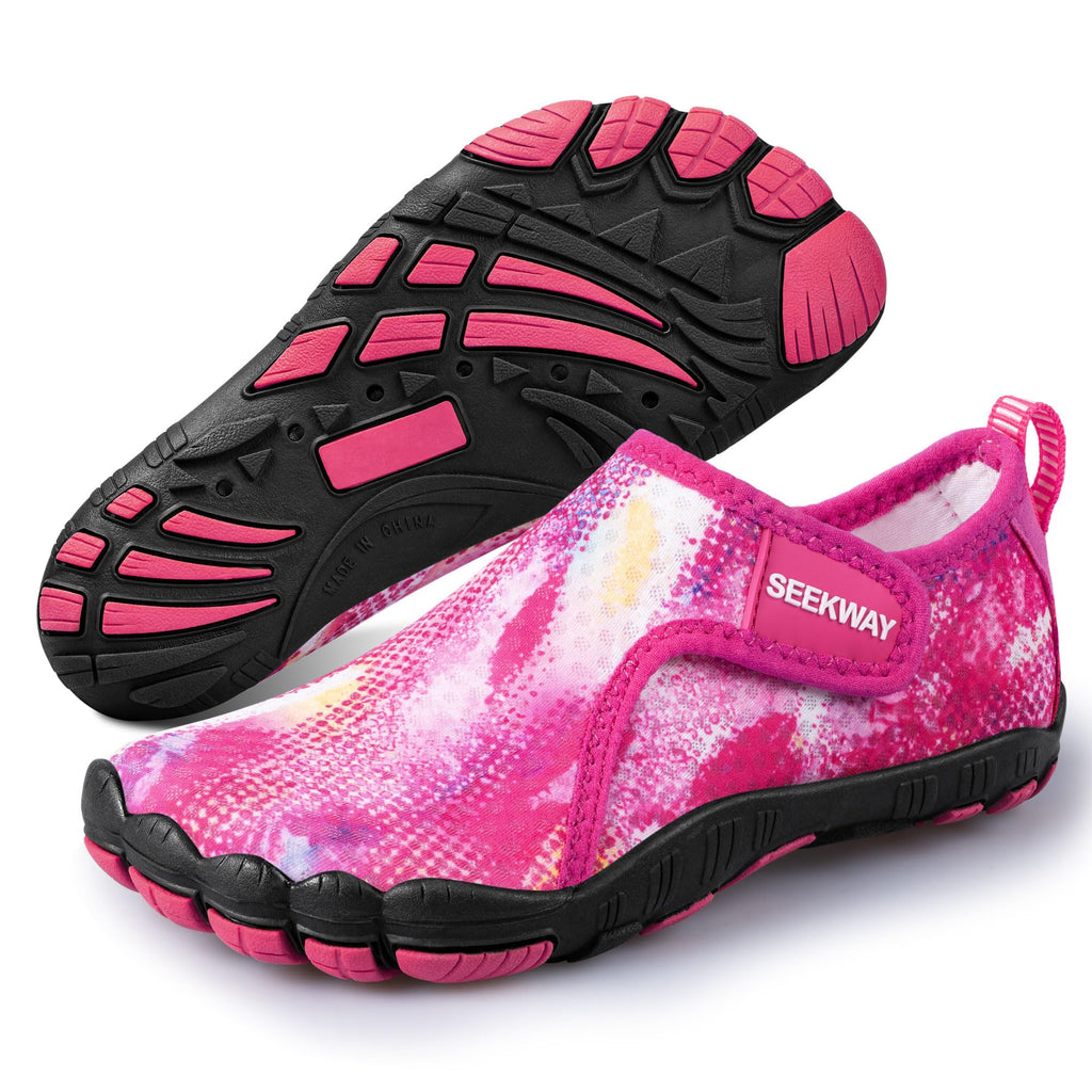SEEKWAY Barefoot Water Shoes for Kids - Wide Toe Box and Quick-Dry Sand Shoes Toddler for Hiking Swim Beach Pool Kayak Sport Accessories, Camping Essentials Non-Slip for Boys Girls Sizes