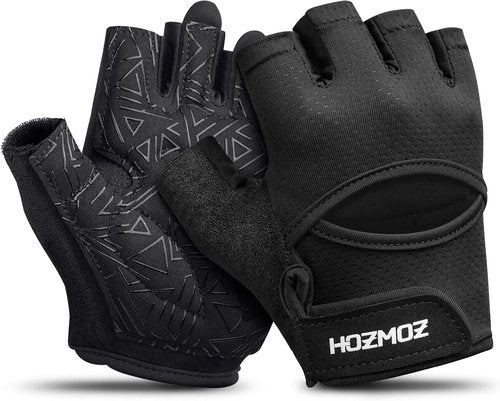 HOZMOZ Weight Lifting Gloves - Ventilated, Thick Padded Design for Full Palm Protection | Unisex Fitness Gear