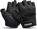 HOZMOZ Weight Lifting Gloves - Ventilated, Thick Padded Design for Full Palm Protection | Unisex Fitness Gear