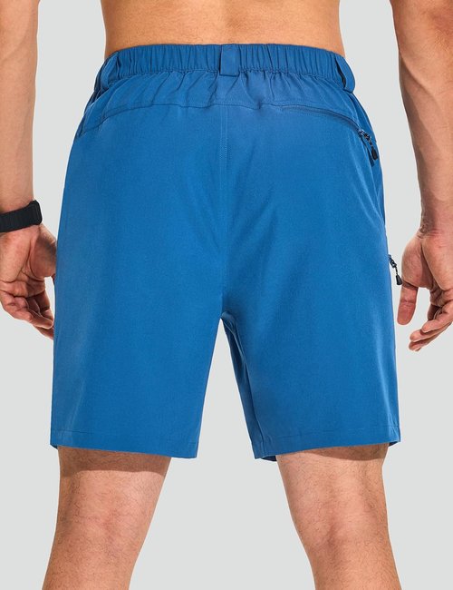 KPSUN Men's 7" Tactical Cargo Shorts - Lightweight Quick-Dry Design with Zipper Pockets for Outdoor Activities