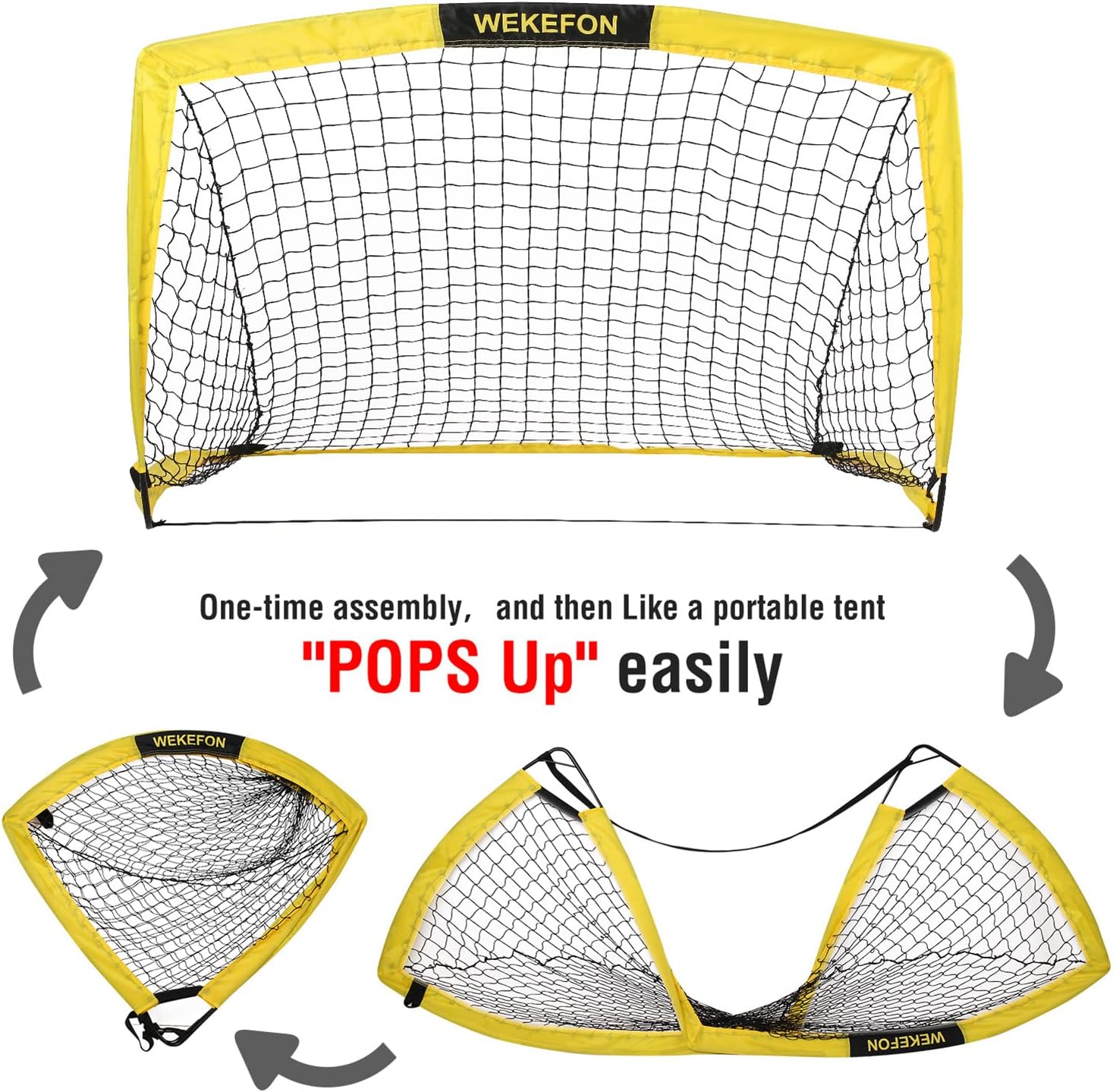 Soccer Goal by [Brand Name] - Portable Pop Up Design with Carry Bag | 5x3.1ft for Kids & Adults