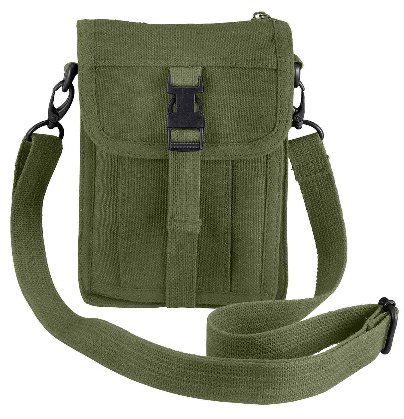 Rothco Heavyweight Canvas Travel Portfolio Bag - Crossbody Shoulder Bag - Olive Drab