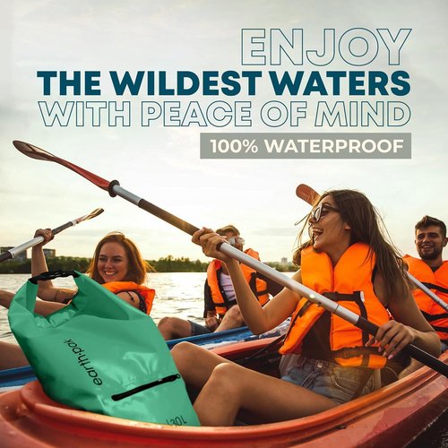 Earth Pak Waterproof Dry Bag - Zippered Pocket Keeps Gear Dry | Durable & Lightweight Design