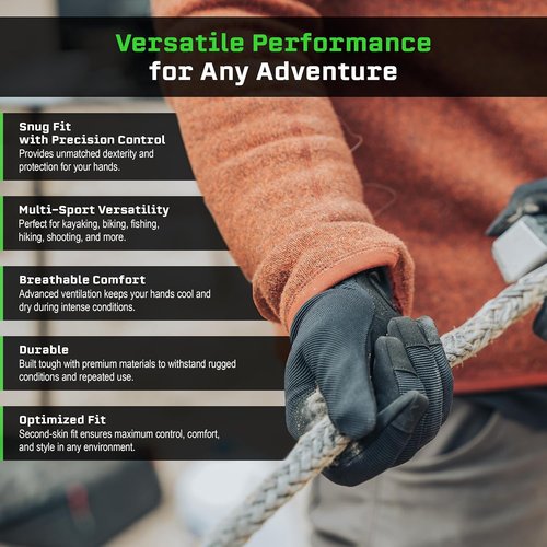 APEX 1.0 High Dexterity Gloves - Tactical Full Finger Design for Hunting & Outdoor Protection