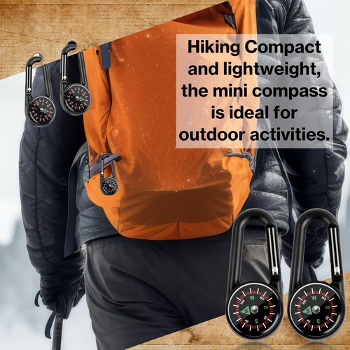 30 Pcs Mini Compass Keychain for Kids Bulk, Small Pocket Magnetic Compass Survival Hiking for Outdoor Survival Camping Party Backpacking Accessory (30)