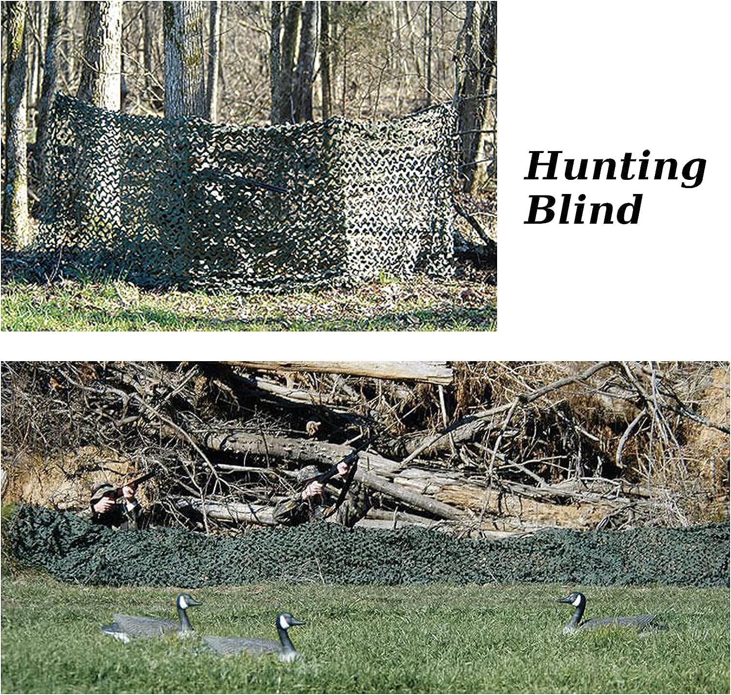 Skiennix Camo Netting - Versatile Camouflage Net for Hunting, Camping, and Decorations | 20x20, 10x20, 10x10 Sizes
