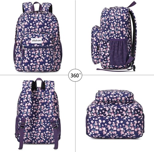 Abshoo Classical Basic Travel Backpack - Water Resistant Bookbag for School | Stylish & Durable