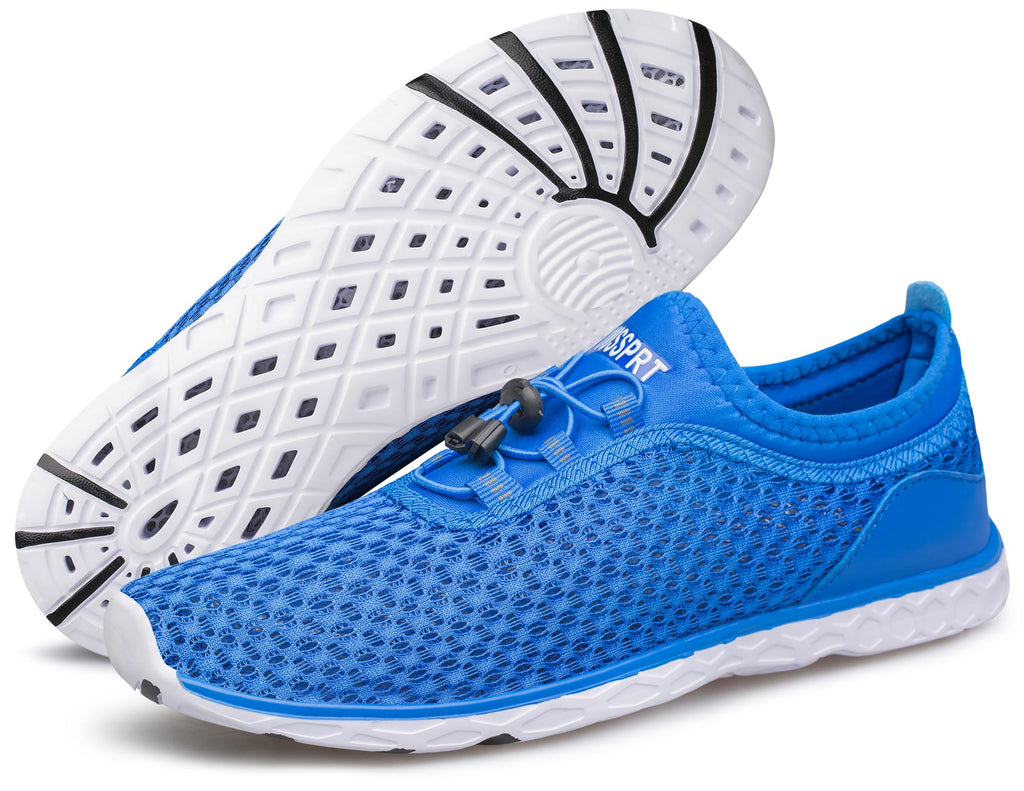 DOUSSPRT Women's Water Shoes Quick Drying Sports Aqua Shoes RoyalBlue 11