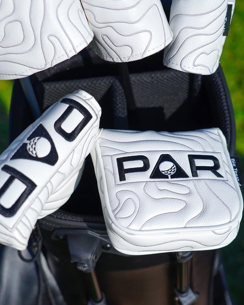 BIG TEETH Golf Blade Putter Cover Headcover Club Protector Par Putter Head Covers Magnetic Bar Closure for Scotty Cameron Taylormade Odyssey White Color